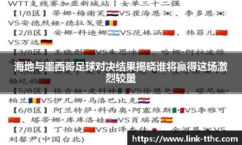 海地与墨西哥足球对决结果揭晓谁将赢得这场激烈较量