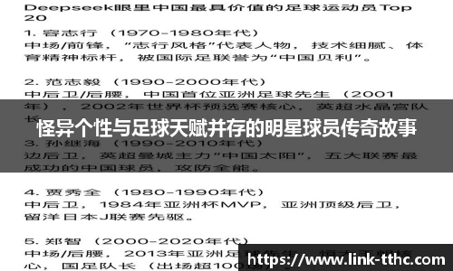 怪异个性与足球天赋并存的明星球员传奇故事
